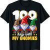 100 Days with My Gnomies Happy 100th Day of School Gnome Gift T-Shirt