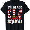 5th Grade Elf Squad Teacher Student Matching Christmas Gift Shirt