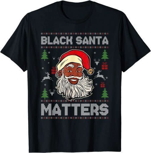 African American Santa Black Matters Christmas Pajama Family Classic Shirt