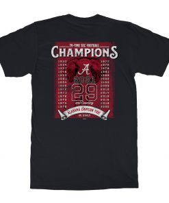 Alabama Crimson Tide 2021 SEC Football Champions Shirt