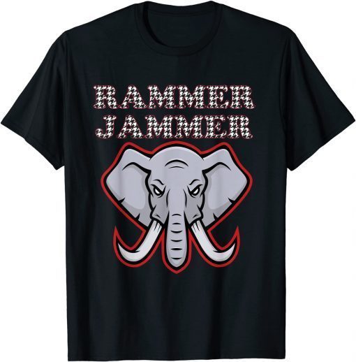 Alabama Rammer Jammer Houndstooth Elephant Tide Football Gift Shirt