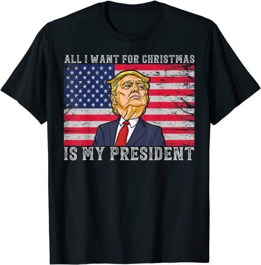 All I Want For Christmas Is A New President Xmas Trump US Gift Shirt