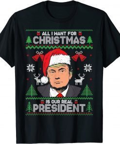 All I Want For Christmas Is Our President Chirstmas Pajama Unisex Shirt