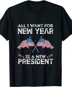 All I Want For New year Is A New President Xmas Pajama Gift Shirt