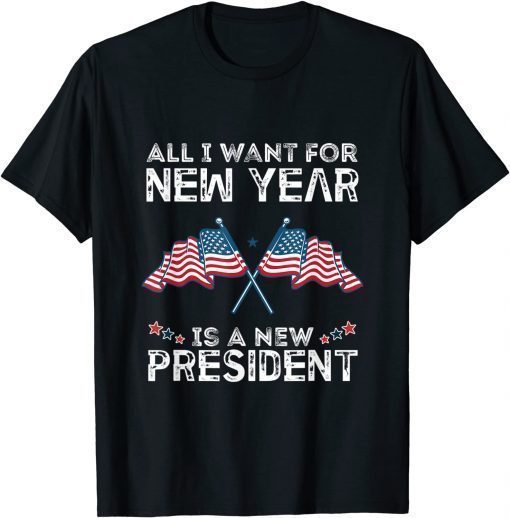 All I Want For New year Is A New President Xmas Pajama Gift Shirt