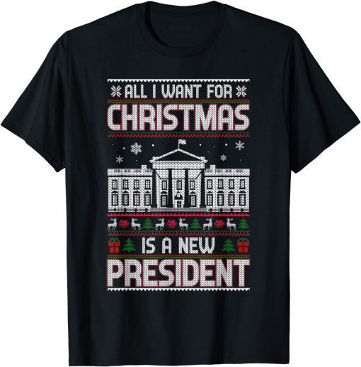 All I Want for Christmas Is a New President Meme Impeach Joe T-Shirt