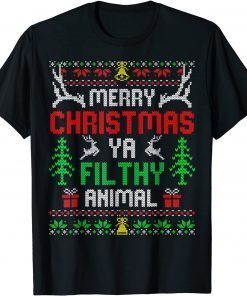 Alone At Home Movies Merry Christmas You Filty Animal Ugly Unisex Shirt