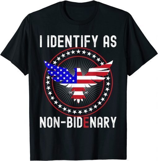 American Flag Patriots I Identify As Non-Bidenary Eagle 2022 Shirt