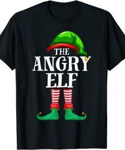 Angry Elf Matching Family Group Christmas Party Pajama Classic Shirt