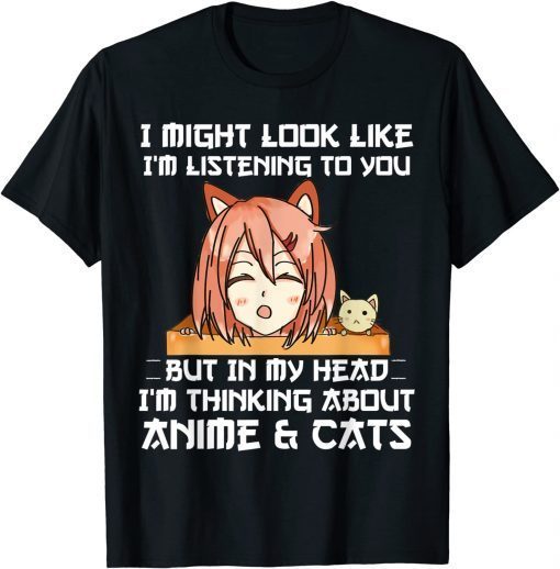 Anime And Cats Lover Anime Merch Official Shirt