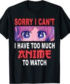 Anime Merch Otaku Manga Lover Teen Girls T-Shirt