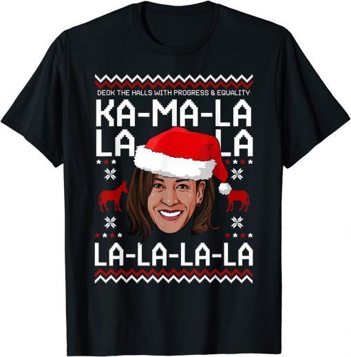 Anti Biden Santa Kamala Harris Meme Ugly Christmas Unisex Shirt