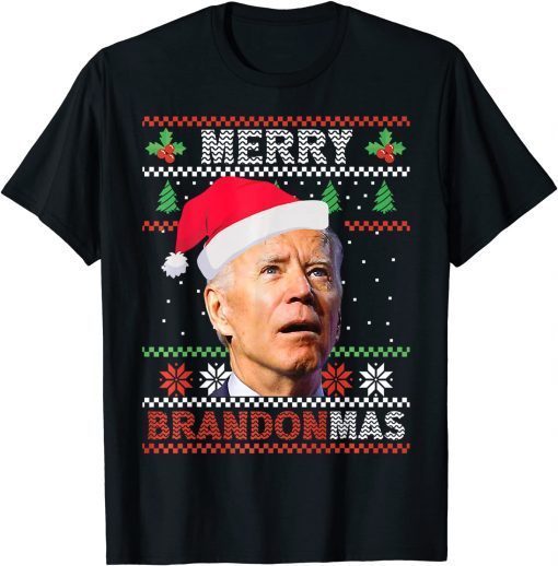 Anti Biden Ugly Christmas Sweater Merry Brandonmas Brandon Classic Shirt