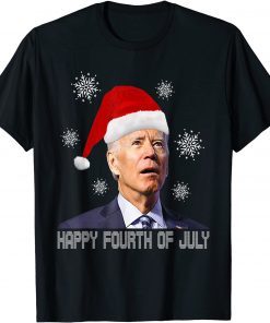 Anti Joe Biden Happy 4th of July Biden Merry Christmas Gift Shirt