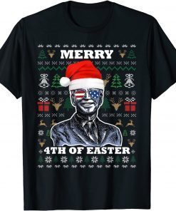 Biden American Sunglasses Xmas Sweater Merry 4th Of Easter Unisex Shirt