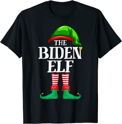 Biden Elf Matching Family Group Christmas Party Pajama Official Shirt