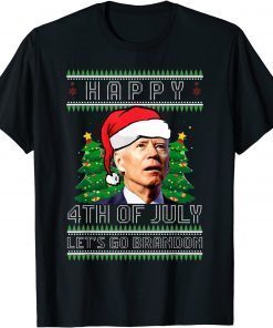 Biden Happy 4th of July Lets Go Branson Brandon Ugly Xmas Classic Shirt