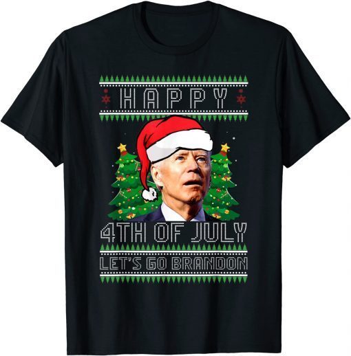 Biden Happy 4th of July Lets Go Branson Brandon Ugly Xmas Classic Shirt