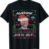 Biden Santa Claus Happy 4th Of July Ugly Christmas 2022 Shirt