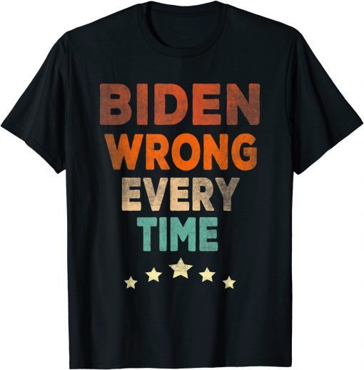 Biden Wrong Every Time Classic Shirt