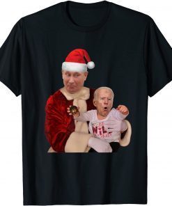 Biden and Putin Santa Christmas Gift Shirt