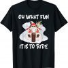 Biker Santa Motorcycle Fan Merry Christmas Xmas Holidays Gift Shirt