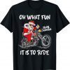 Biker Santa Motorcycle Fan Merry Christmas Xmas Classic Shirt