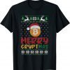 Bitcoin Blockchain Santa Hat Christmas Ugly Sweater Classic T-Shirt