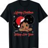Black African American Santa Christmas Melanin Girl Toddler Unisex Shirt