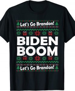 Boomin Biden Pro Joe Biden Xmas Ugly Sweater Pattern Gift Shirt