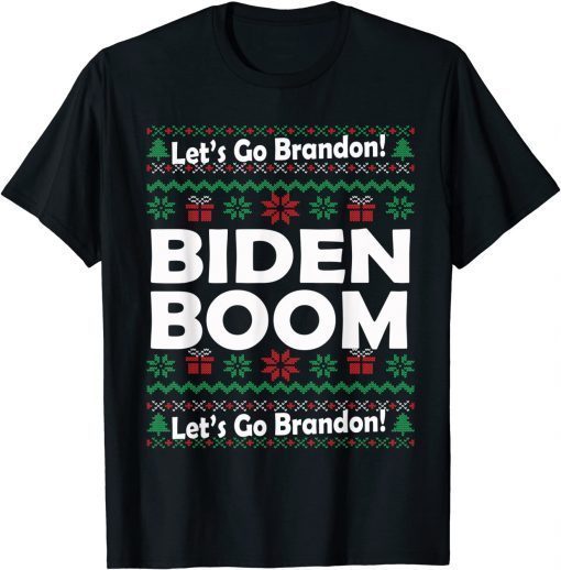 Boomin Biden Pro Joe Biden Xmas Ugly Sweater Pattern Gift Shirt