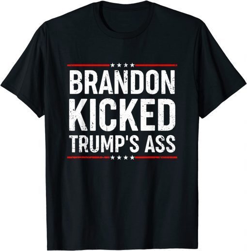 Brandon Kicked Trump's Ass Conservative US Flag Classic Shirt