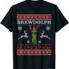 Brewdolph Ugly Christmas Beer Lover Craft Beer Brewer Unisex Shirt