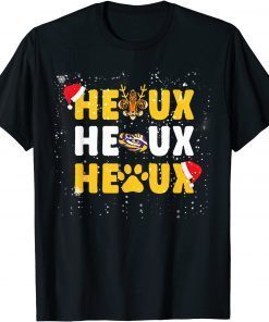 Cajun Santa Tigers Heaux Heaux Heaux Christmas X-mas Gift Shirt