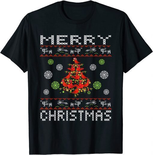 Cardinal Birds Christmas Tree Boon Christmas Cardinal Classic Shirt