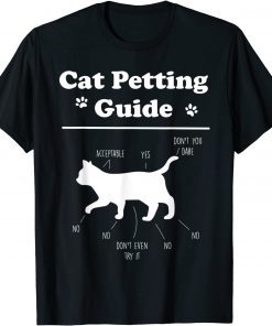 Cat Petting Guide Cat Owner Pet Kitten Petting Guide Classic Shirt