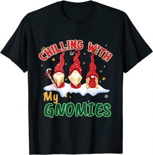 Chillin With My Gnomies Christmas Pamajas Family Xmas Classic Shirt