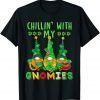 Chillin With My Gnomies Green Plaid Gnomes St Patricks Day Unisex T-Shirt