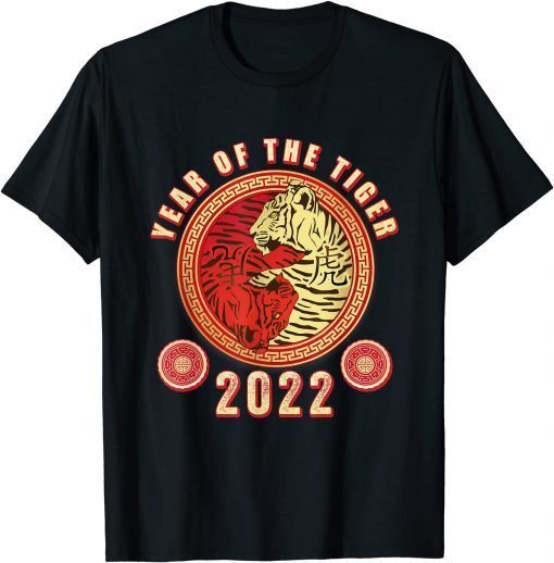 Chinese New Year Clothing Yin Yang Tiger 2022 Classic Shirt