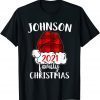Christmas 2021 Johnson Matching Pajama Santa Hat Classic T-Shirt