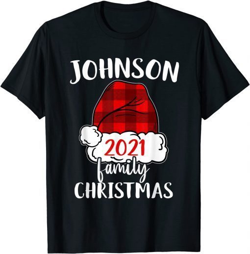 Christmas 2021 Johnson Matching Pajama Santa Hat Classic T-Shirt