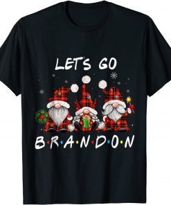 Christmas 2021 Let's Go Brandon Gnome Hanging Gnomies Limited Shirt