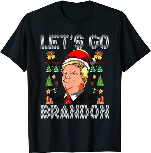 Christmas 2022 Let's Go Branson Brandon Santa Trump Classic Shirt