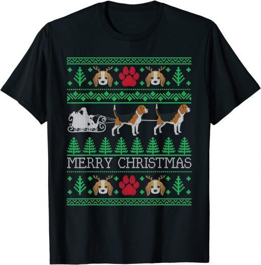 Christmas Beagle Dog Lovers Beagle Ugly Classic T-ShirtChristmas Beagle Dog Lovers Beagle Ugly Classic T-Shirt