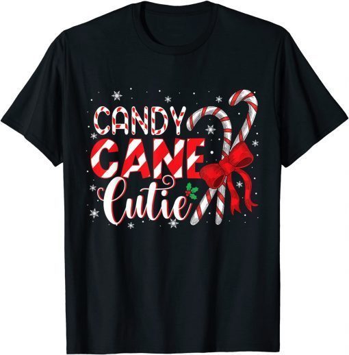 Christmas Candy Cane Cutie Girls Xmas Pajama Classic Shirt