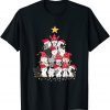 Christmas Cat Christmas Tree Cool Cat Lover Cute Gift T-Shirt