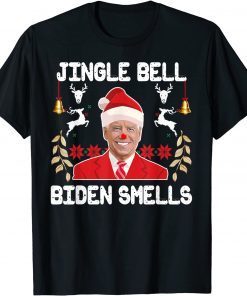 Christmas Clown Santa Jingle Bell Biden Smells T-Shirt