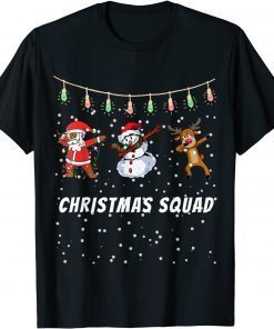 Christmas Dab Santa Friends Matching Family Christmas Squad Unisex Shirt