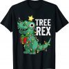 Christmas Dinosaur Tree Rex Pajamas Toddler Xmas Gift Shirt