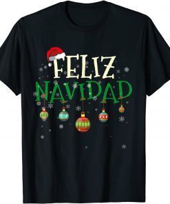 Christmas Feliz Navidad Santa Hat T-Shirt